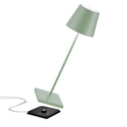 Poldina Pro - Lampe de table Ø111x380mm - Vert Sauge - 2.2W LED 183/203lm Zafferano