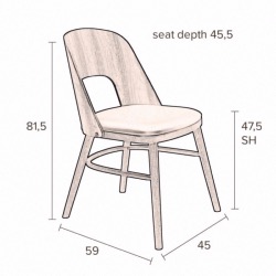 Chaise TALIKA - DUTCHBONE