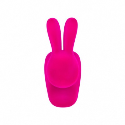 Chaise LAPIN "Stefano Giovanni" en polyéthylène coloris Fuchsia By Qeeboo