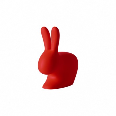 Chaise LAPIN BEBE "Stefano Giovanni" en polyéthylène coloris rouge L45,3xP36,2xH52,7cm