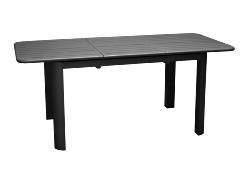 Table Eos 130/180 cm graphite aluminium - Proloisirs