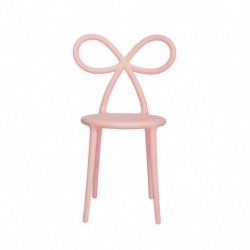 Chaise RIBBON en polypropylene coloris rose design "Nika Zupanc" 