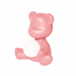 Lampe TEDDY GIRL en polyethylène coloris rose clair L35XP21XH32cm design Stefano Giovanni