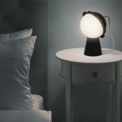 Lampe DAISY bLack a led rechargeable Qeeboo