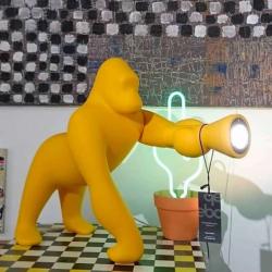 LAMPE KONG XS "Stefano Giovannoni" en polyéthylène coloris jaune Lumière LED 4,5W, Norme IP20 QEEBOO