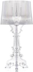 Lampe BOURGIE cristal transparent avec variateur de lumière, H : 78cm Kartell