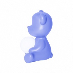 Lampe TEDDY GIRL en polyethylène coloris Bleu ciel  L35XP21XH32cm design Stefano Giovanni