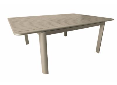 Table Eos 130/180 cm SAND aluminium - Proloisirs
