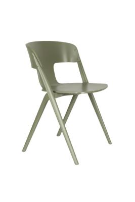 Chaise HORIZON Vert 58x53xH75 cm. Hauteur du siège : 45,50 cm. Polypropylène