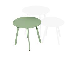 TABLE MASSAI 45, chassis acier epoxy couleur VERT light 45X39 H cm Proloisirs