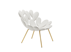 Fauteuil lounge FILICUDI du design Marcantonio en polethylene blanc Qeeboo