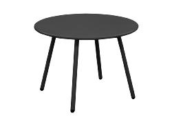 Table basse RIO Ø50X H35cm, chassis acier cataphorèse coloris GRAPHITE Alizé