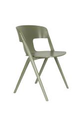 Chaise HORIZON Vert 58x53xH75 cm. Hauteur du siège : 45,50 cm. Polypropylène