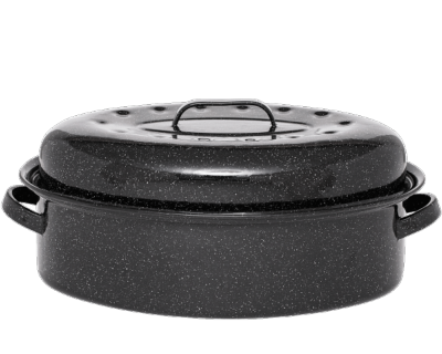 Cocotte Roaster Américaine - Format 46 x 32 x 20cm - GRANITEWARE