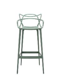 Tabouret MASTERS vert sauge hauteur 75cm en technopolymère thermoplastique Kartell