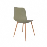 Chaise scandinave Leon verte